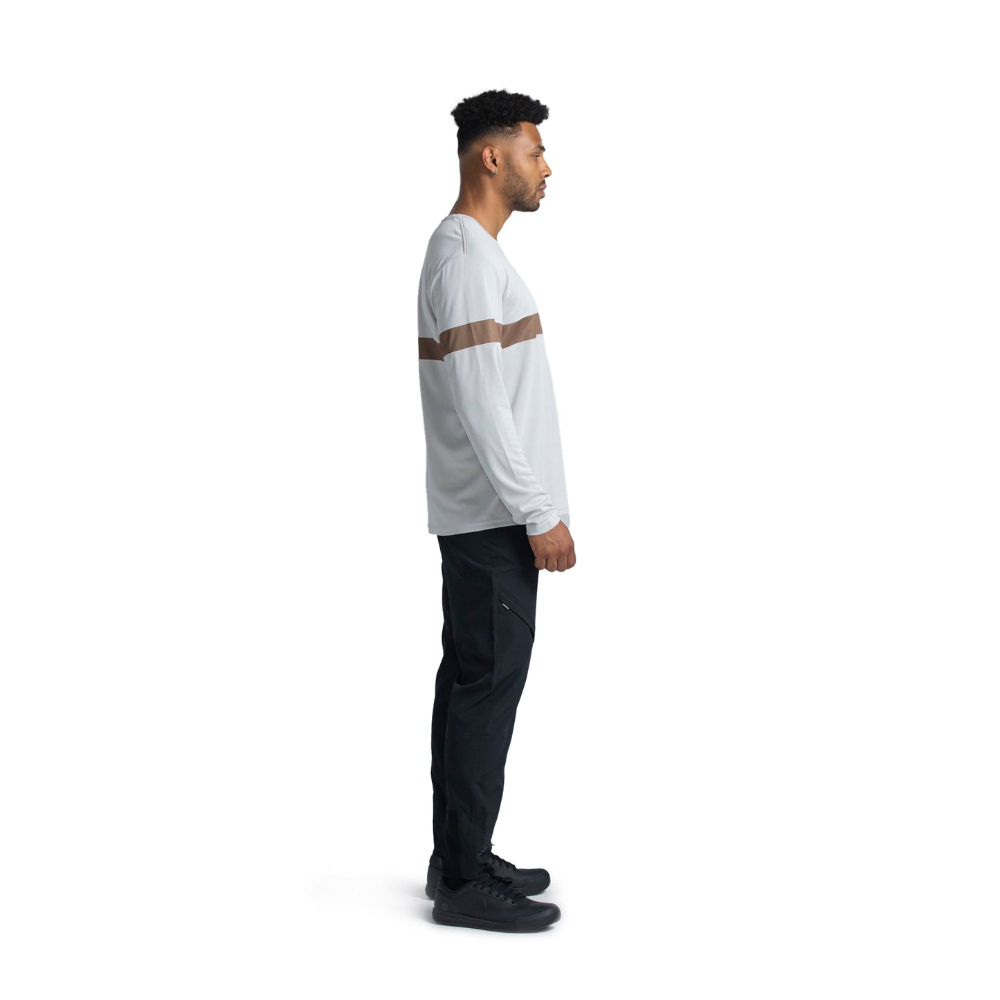 Norman MTB Men's Bamboo Long Sleeve Gravity Jersey - XL - White