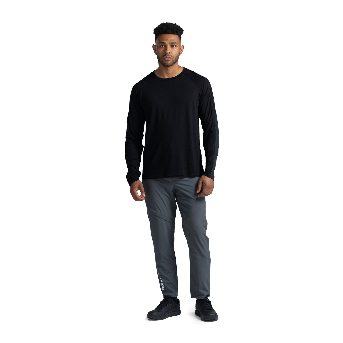 Norman MTB Men's Merino Long Sleeve Gravity Jersey - XL - Black