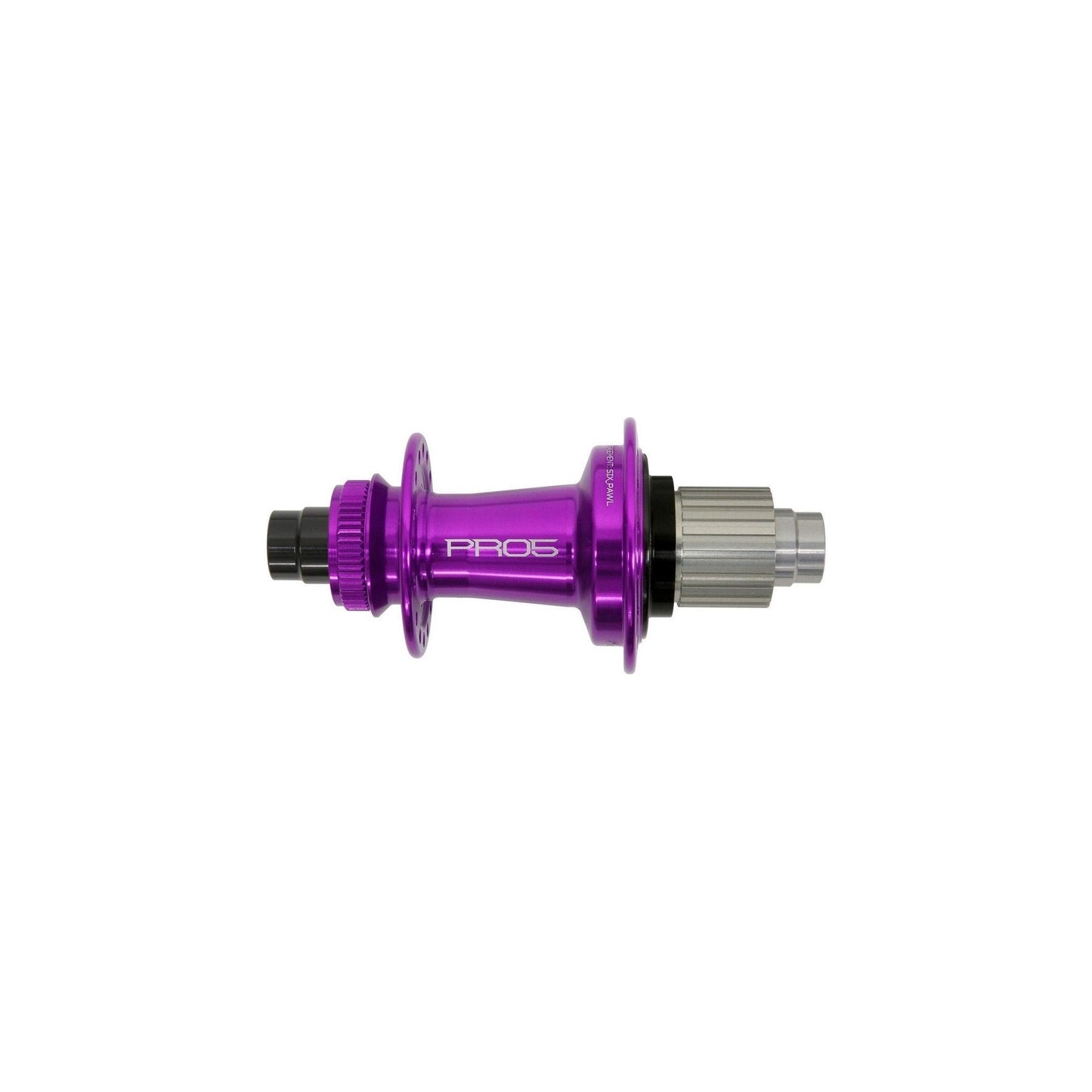Hope Pro 5 Rear Centrelock 12x148mm Disc Hub - Rear - 12x148mm Boost - Shimano Microspline - Centrelock - 28 Hole - J-Bend - Purple