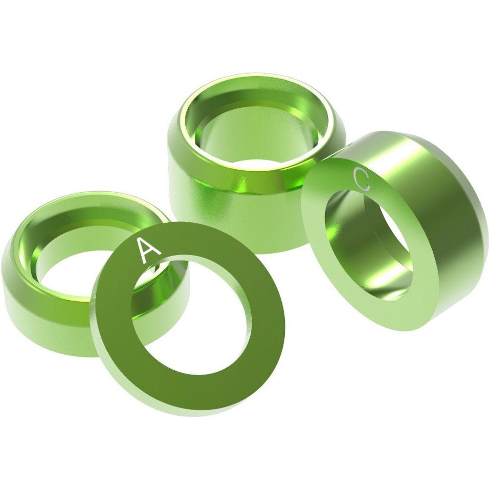 OneUp Components Axle R Shims - Axle Parts - Green