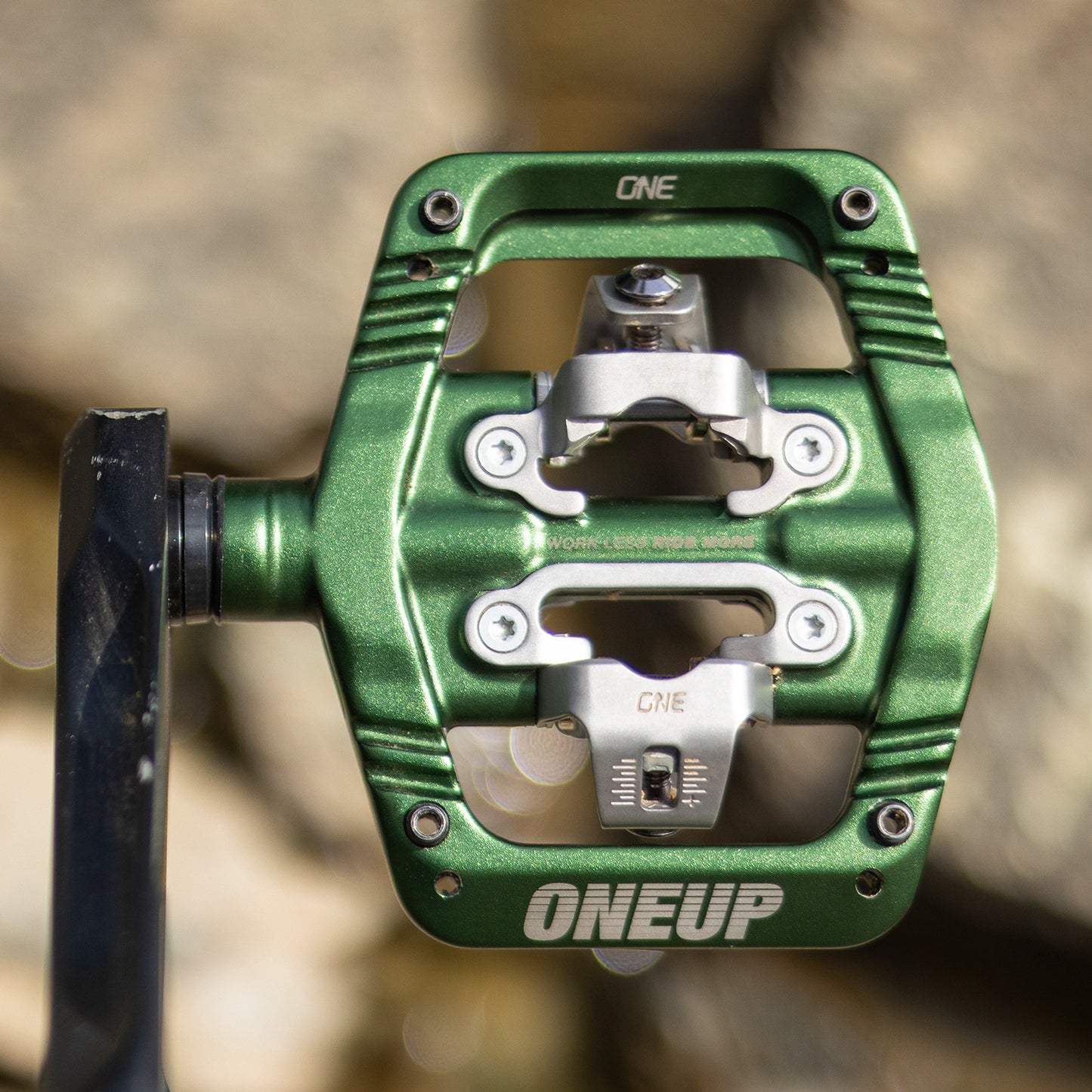 OneUp Components Clip Pedals - Standard - Dark Green