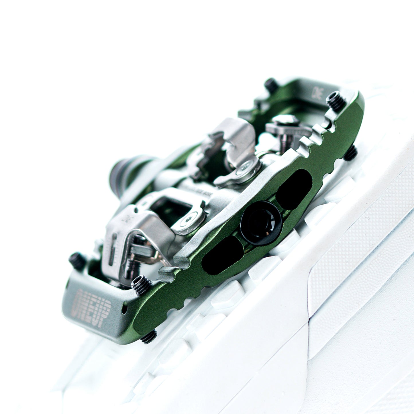 OneUp Components Clip Pedals - Standard - Dark Green