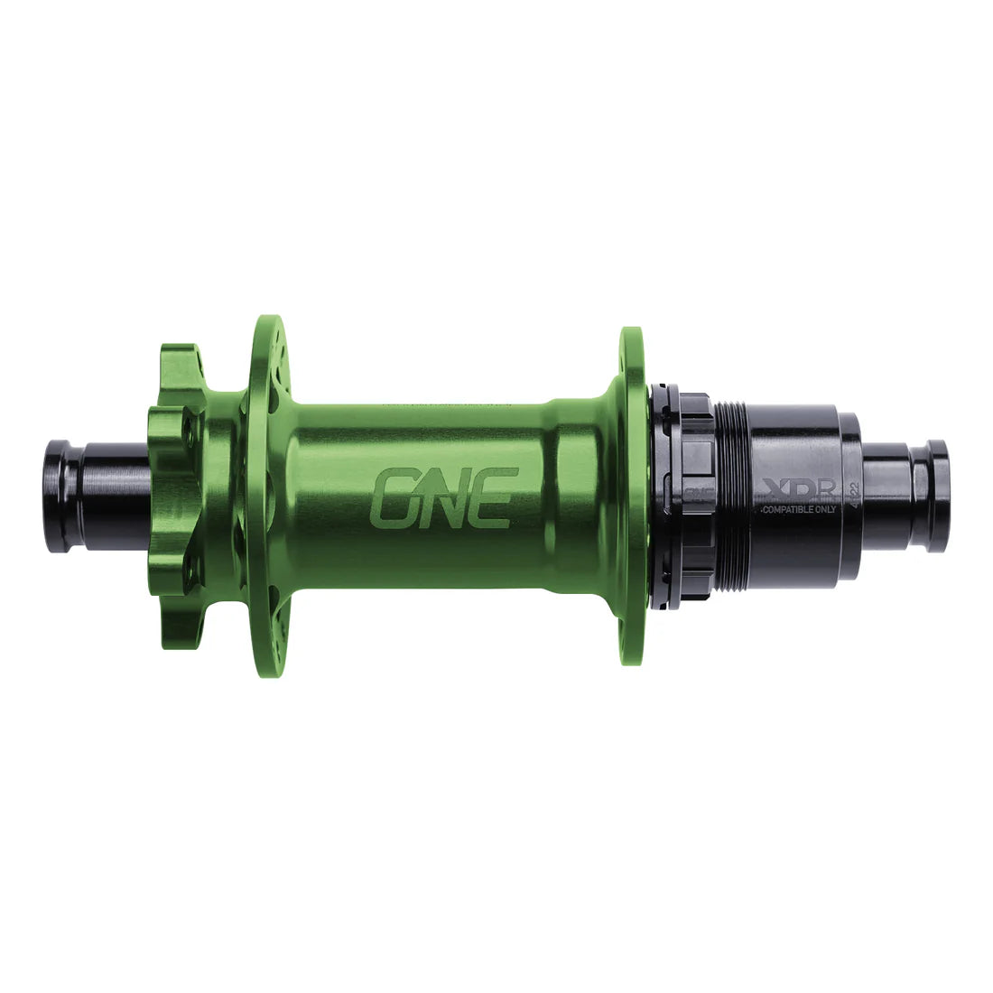 OneUp Components 6 Bolt Disc Rear Hub - Rear - 12x148mm Boost - Freehub Purchased Separately - 6 Bolt - 28 Hole - J-Bend - Dark Green