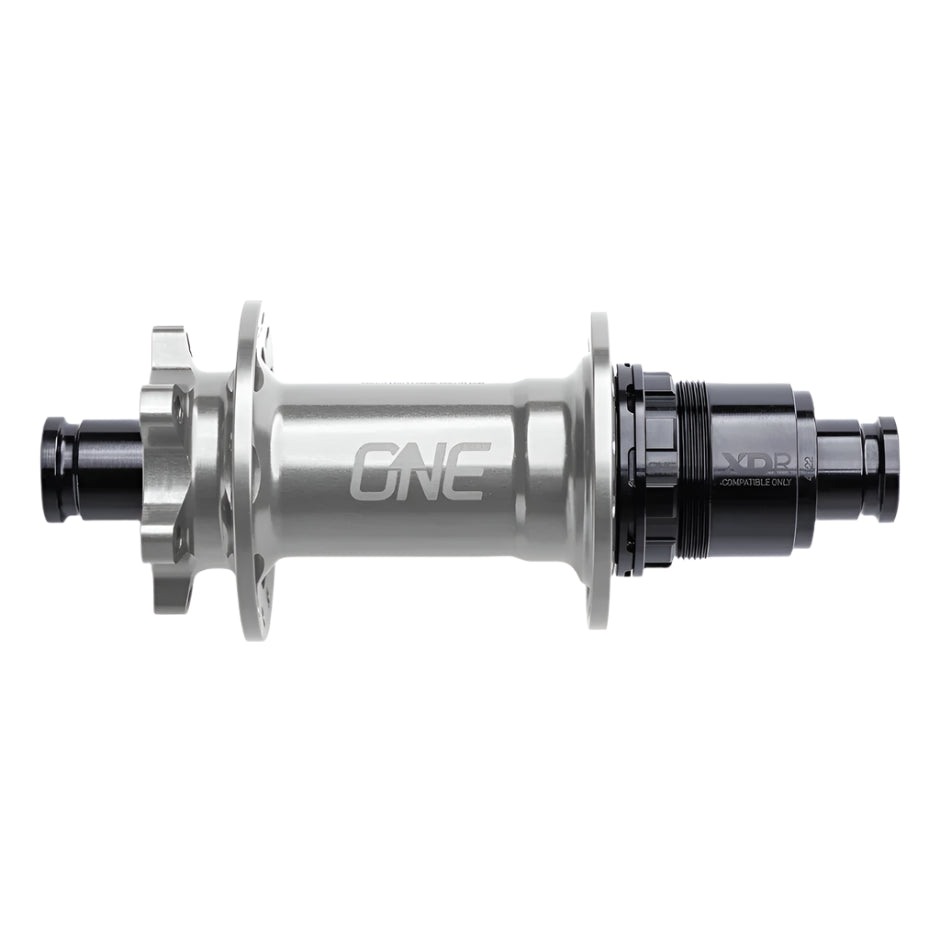 OneUp Components 6 Bolt Disc Rear Hub - Rear - 12x148mm Boost - Freehub Purchased Separately - 6 Bolt - 28 Hole - J-Bend - Silver