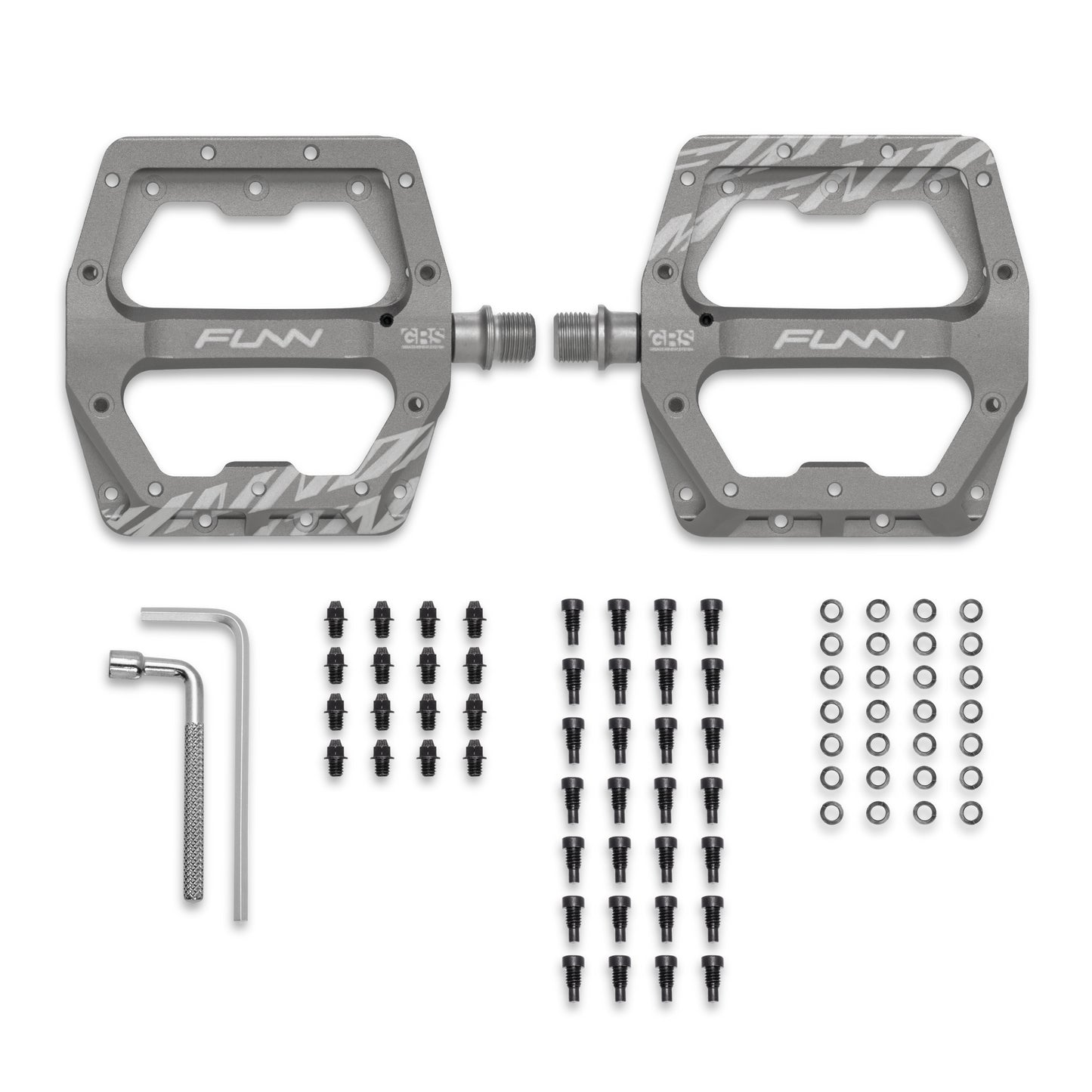 FUNN Funndamental V2 Aluminum Pedals - Standard - Grey