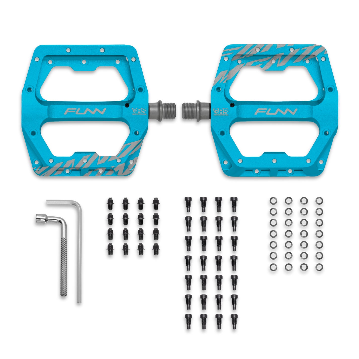 FUNN Funndamental V2 Aluminum Pedals - Standard - Turqoise
