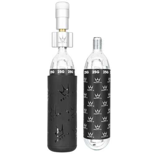 Peaty's Holeshot CO2 Inflator Kit - 25g - Silver