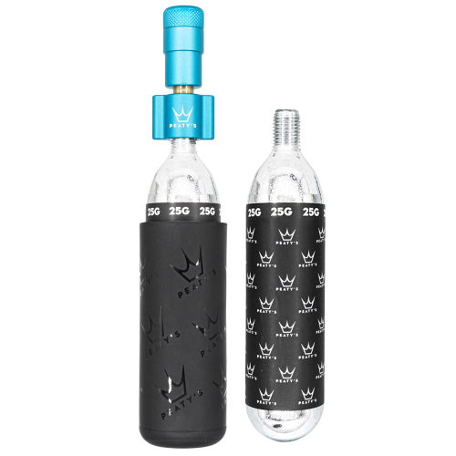 Peaty's Holeshot CO2 Inflator Kit - 25g - Turquoise