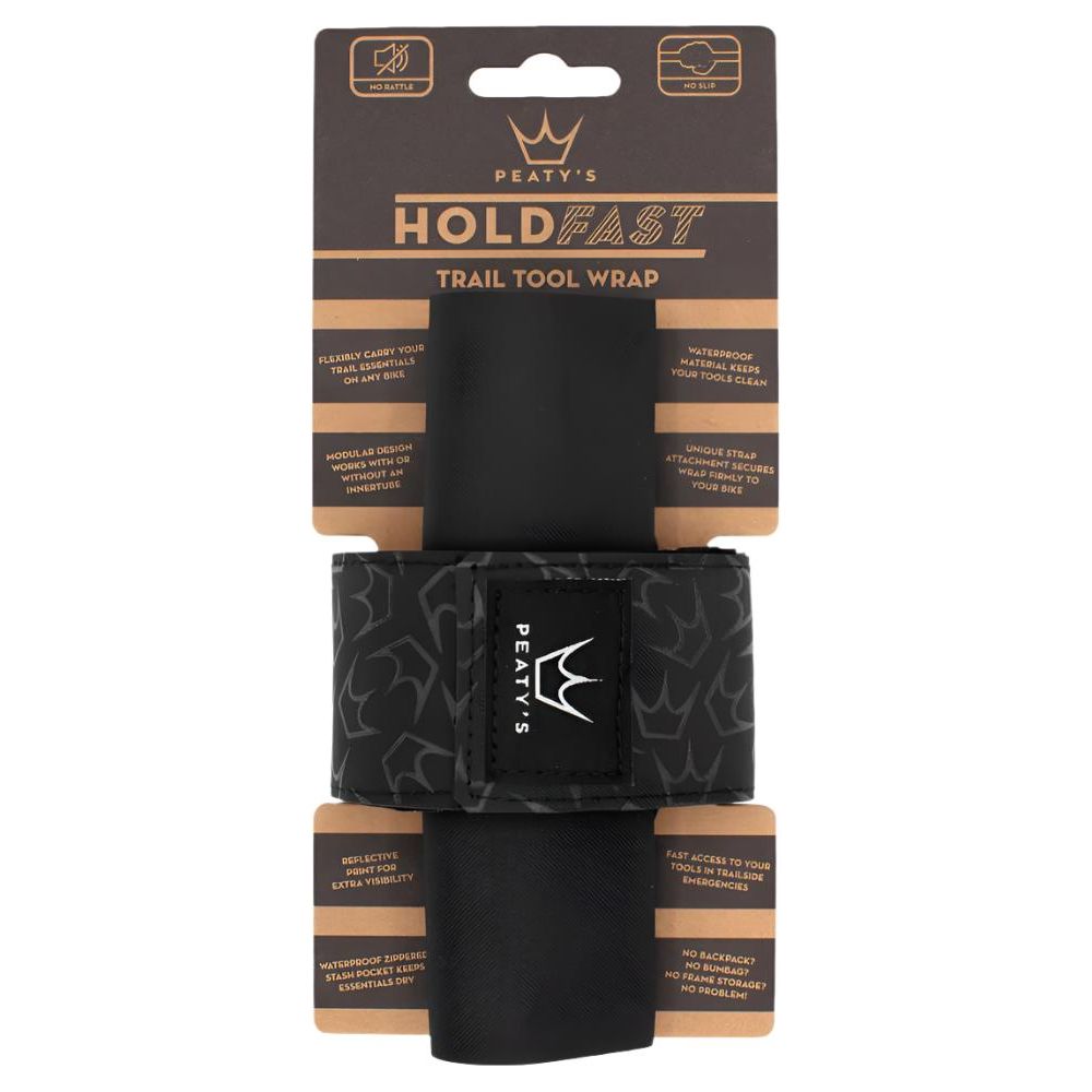 Peaty's Holdfast Trail Tool Wrap - Nightrider Black
