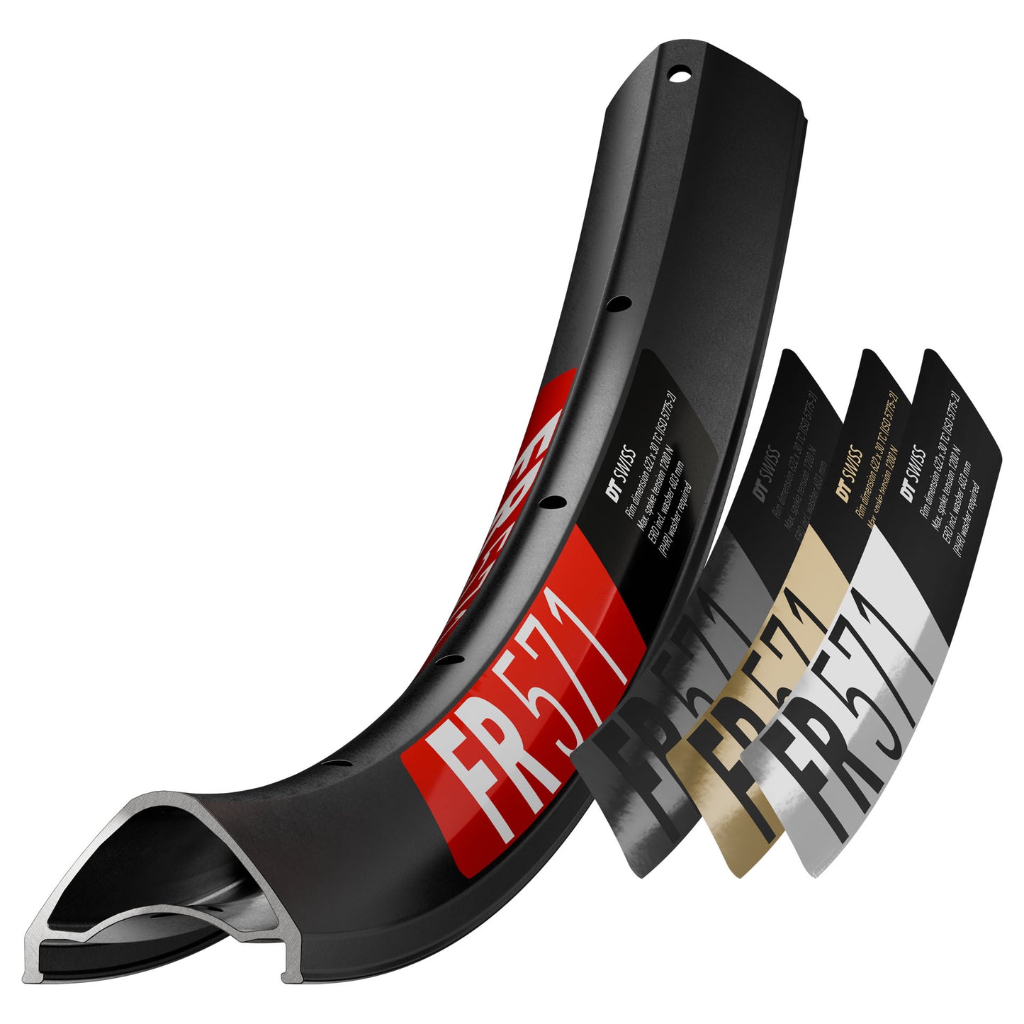 FR571 RIM - 29 Inch - 32 Hole - 30mm - Aluminium - Black