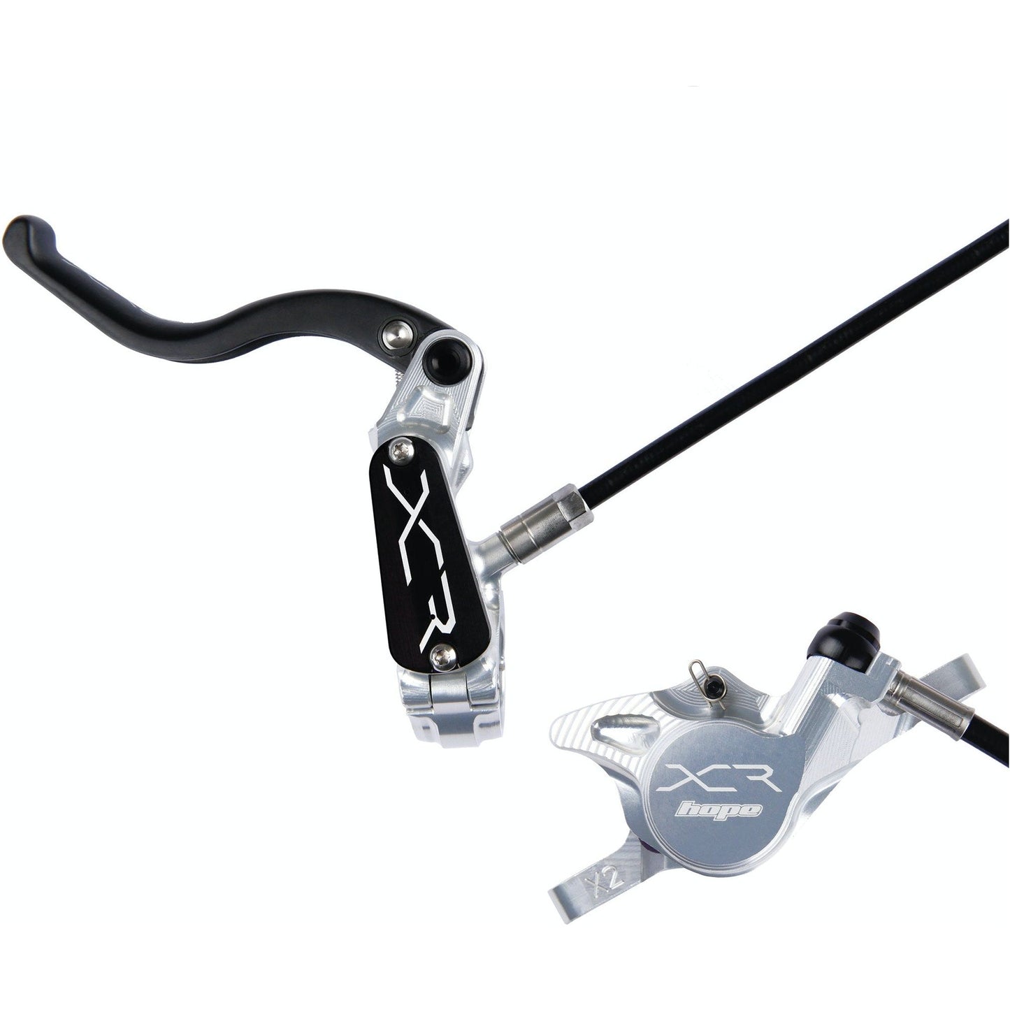 Hope XCR Pro X2 Disc Brake - Front - Right Lever - 1000mm - Silver