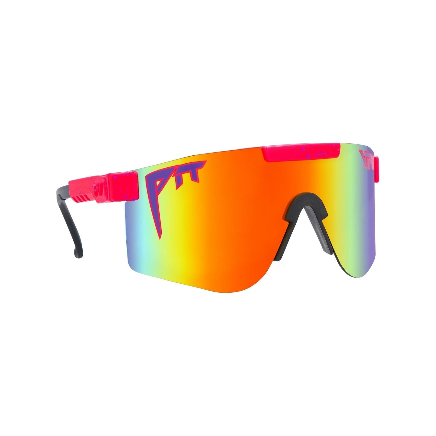 Pit Viper Original Wide Sunglasses - The Radical - Pink - Mirror Polarized Lens
