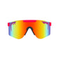 Pit Viper Original Wide Sunglasses - The Radical - Pink - Mirror Polarized Lens
