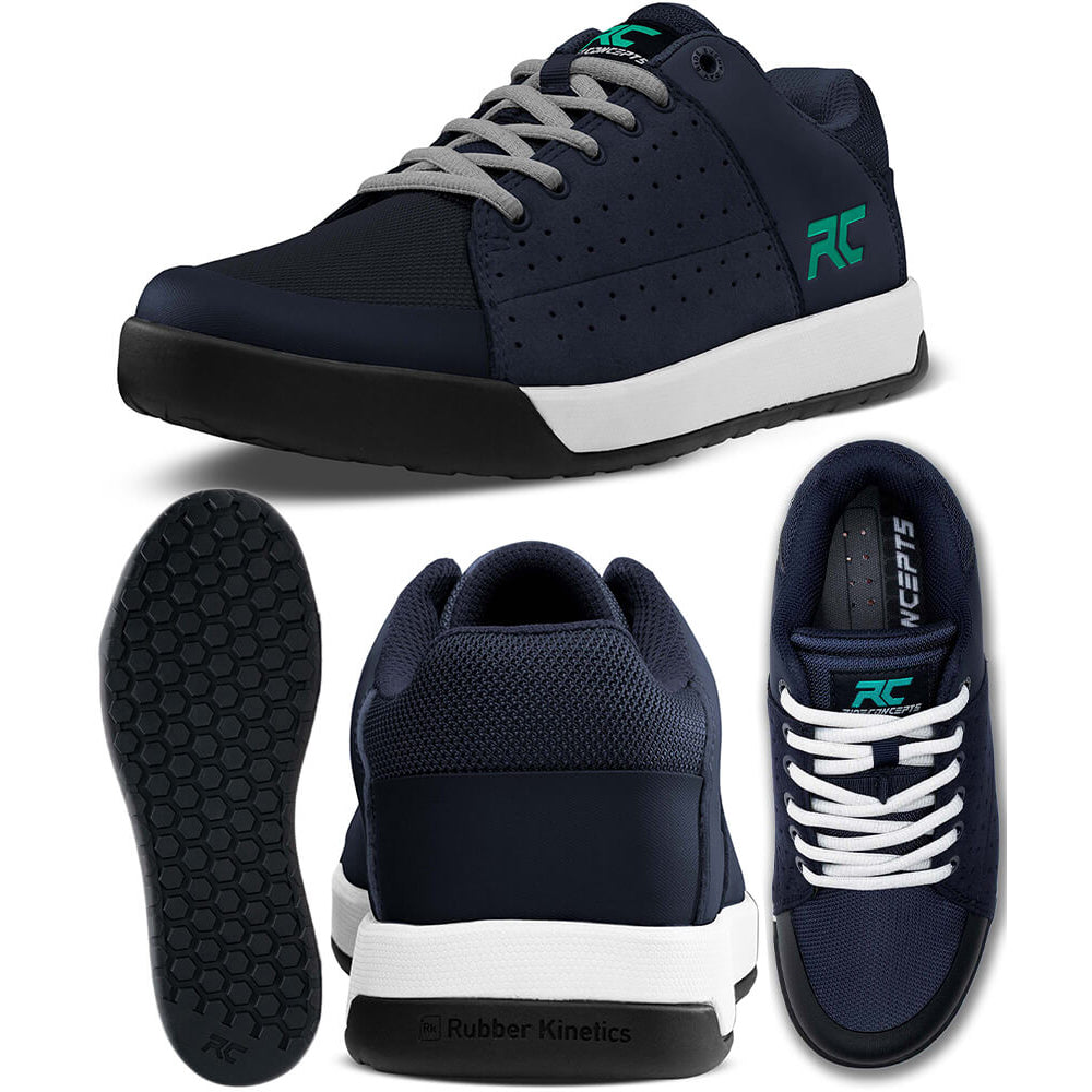 Ride Concepts Livewire Women's Flat Shoes - US 8.0 - Navy - Teal