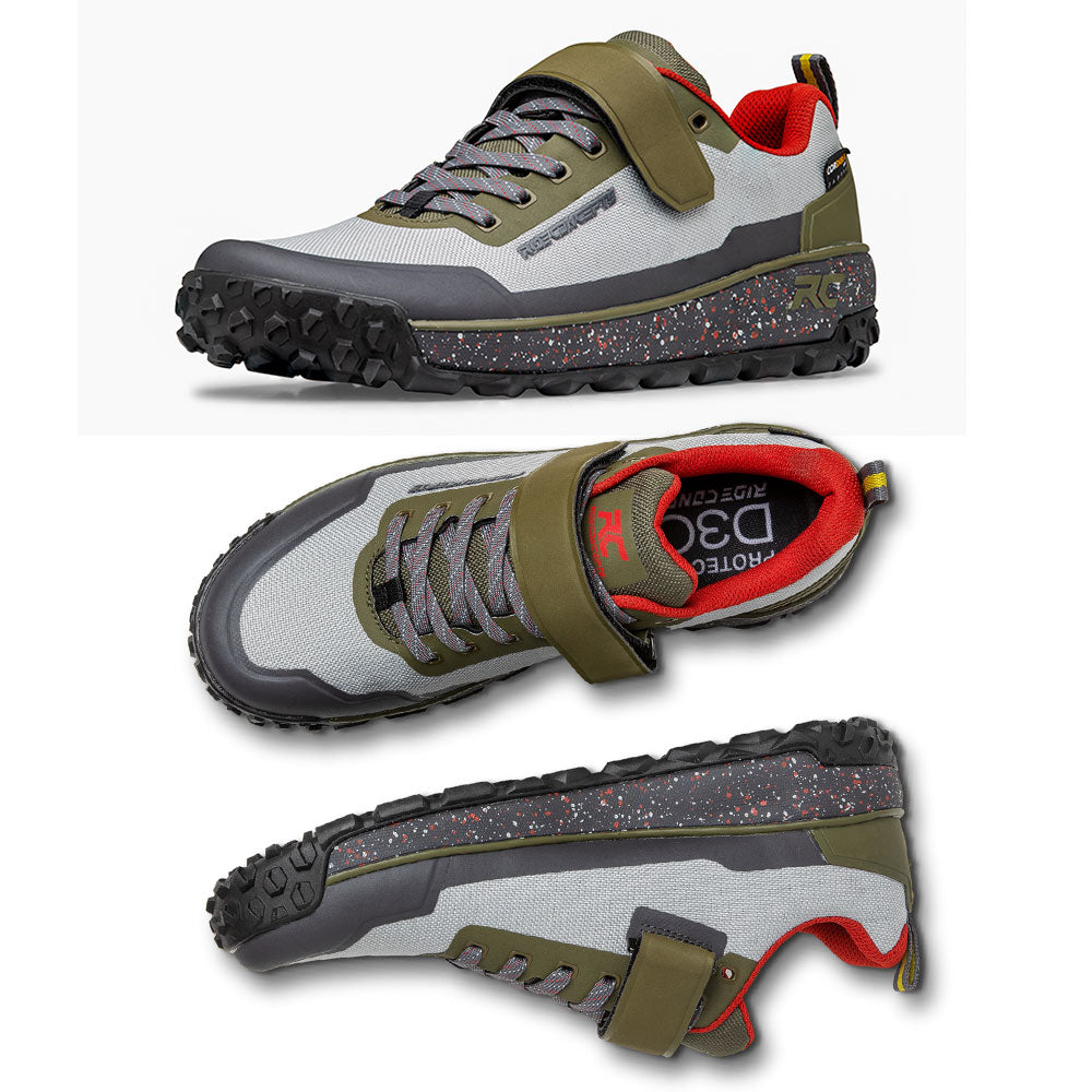 Ride Concepts Tallac Men's Clipless Shoes - US 10.0 - Grey - Olive