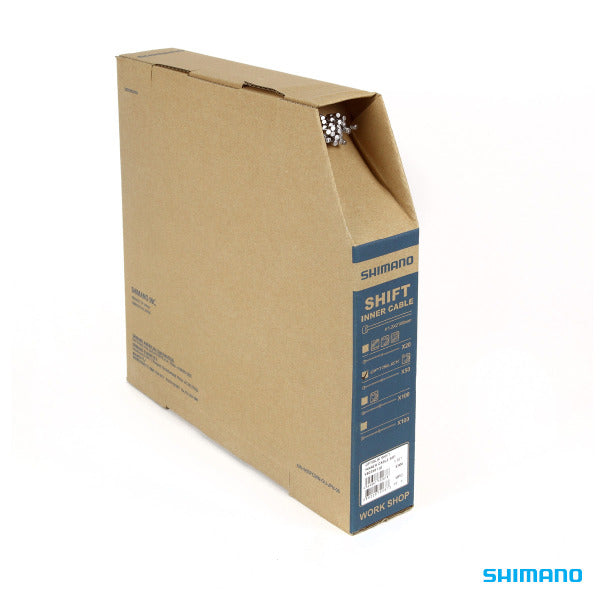 Shimano OPTISLICK shift inner cables 1.2 x 2100mm with inner end cap SL-M8000 / ST-5800. 50pcs - Grey