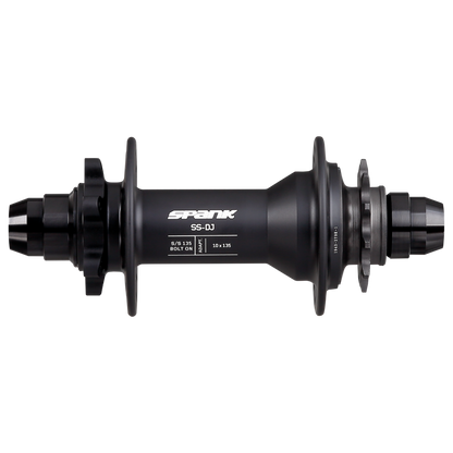 Spank SS-DJ Rear Hub - Rear - 10x135mm Bolt-Up - 6 Bolt - 32 Hole - J-Bend - Black