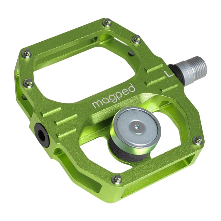 Magped Sport2 200N Magnetic Flat Pedals - Standard - Green