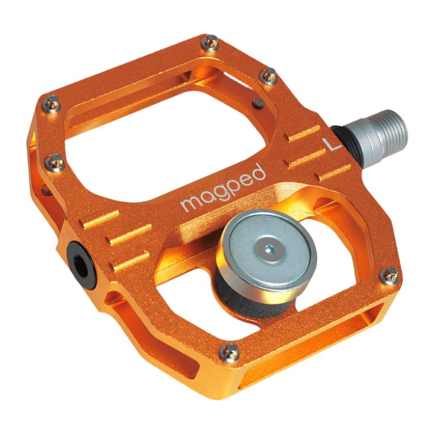 Magped Sport2 200N Magnetic Flat Pedals - Standard - Orange