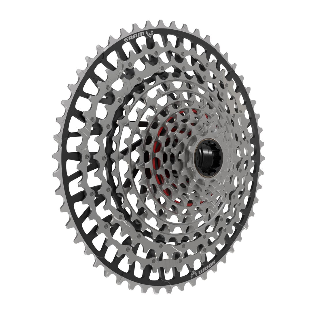 SRAM XX Eagle T-Type XS-1297 12 Speed Cassette - 12 Speed - XD Driver - 10-52T - Silver - Black