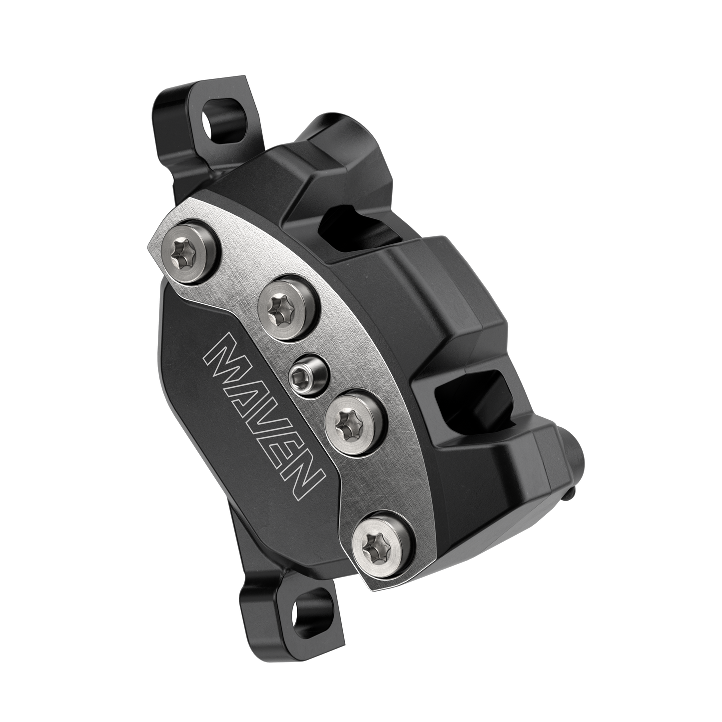 SRAM Maven Ultimate Stealth 4 Piston Disc Brake - Front - Right Lever - 950mm - Clear Anodized