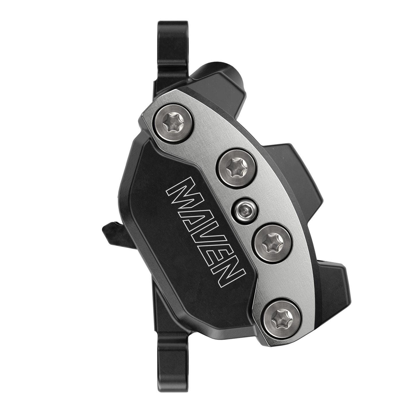 SRAM Maven Ultimate Stealth 4 Piston Disc Brake - Rear - Left Lever - 2000mm - Clear Anodized