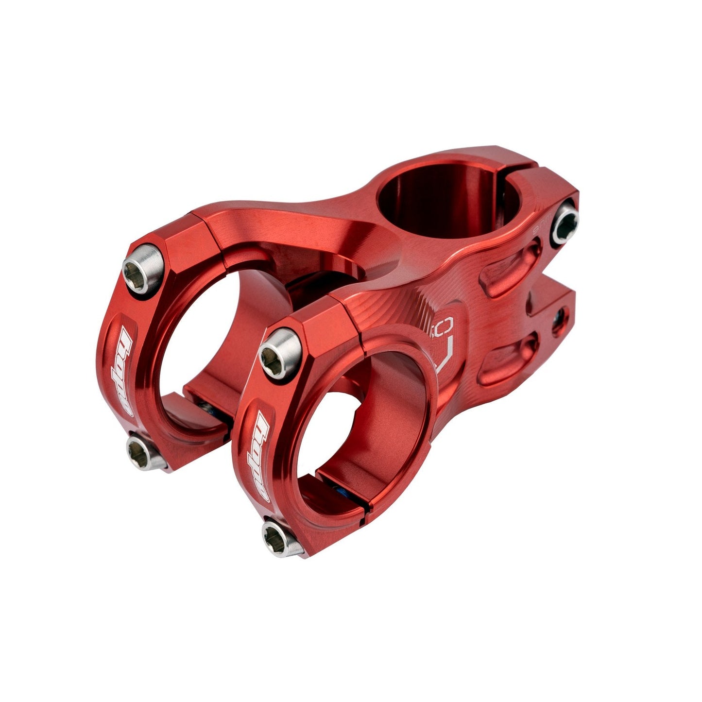 Hope Gravity 35mm Bar Clamp Stem - 1 1/8th Inch Steerer - 35mm - 50mm - 0 Degree - Red