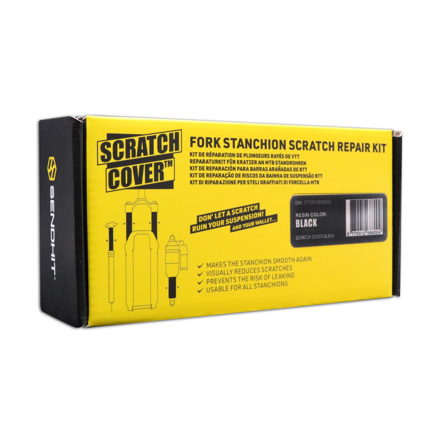 Sendhit Fork Stanchion Scratch Repair Kit - Clear