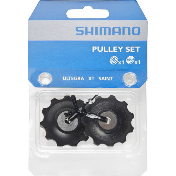 Shop 2nd D1 Shimano 9 Speed Jockey Wheel Set - Pulley Wheel - Shimano 9 Speed - Black
