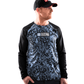 Rubber Side Down His Sidewinder Long Sleeve Jersey - 2XL - Storm Blue