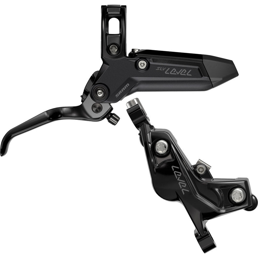 SRAM Level Silver Stealth 4 Piston Disc Brake - Front - Right Lever - 950mm - Black Anodised