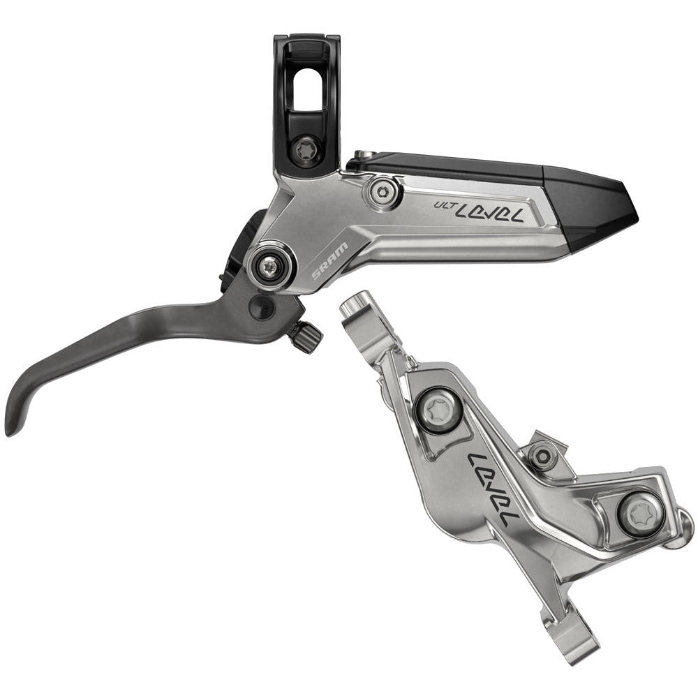 SRAM Level Ultimate Stealth 4 Piston Disc Brake - Rear - Left Lever - 2000mm - Silver