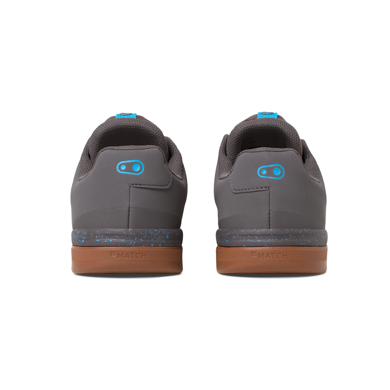 Crank Brothers Stamp Lace Flat Shoes - US 12.5 - Grey - Blue Splatter