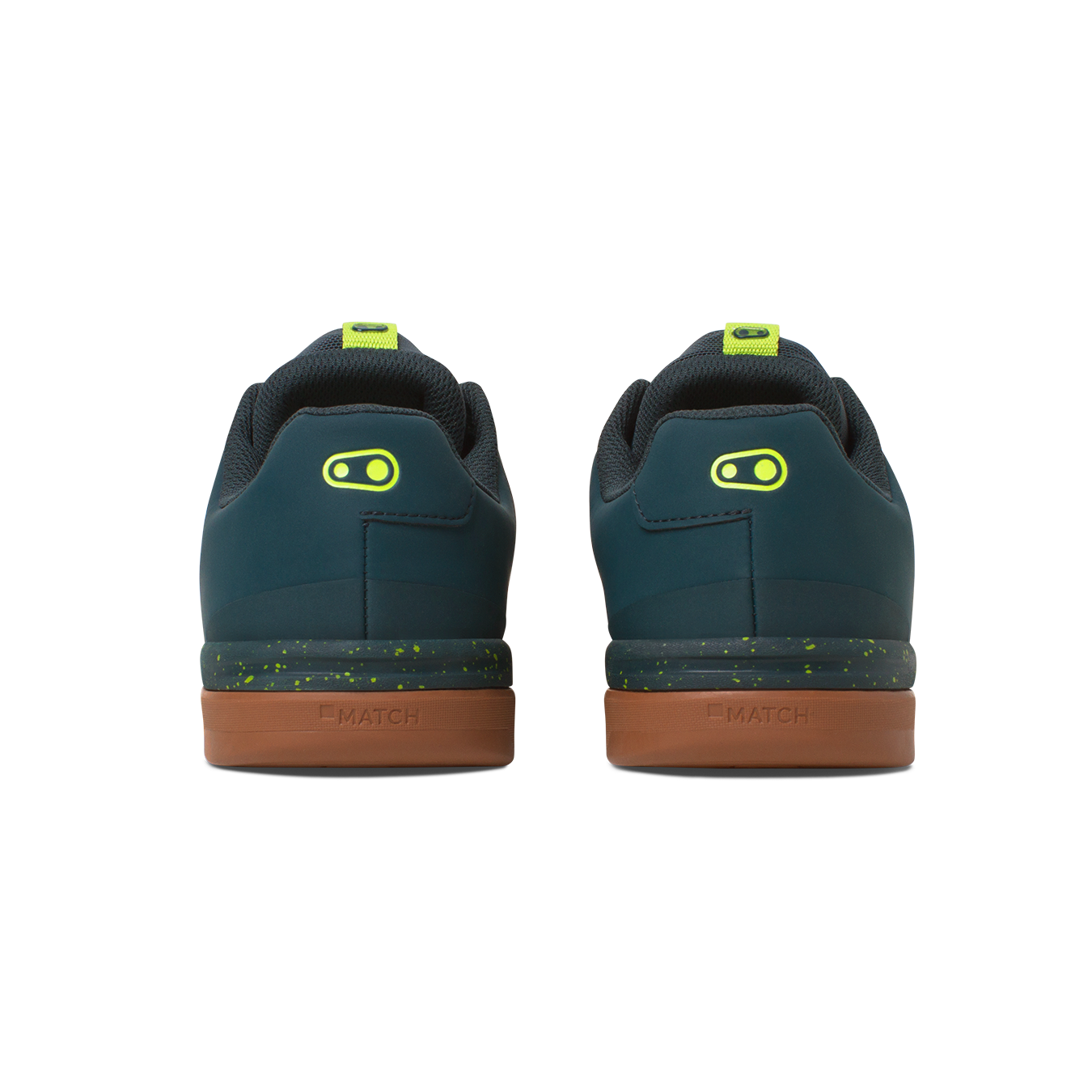 Crank Brothers Stamp Lace Flat Shoes - US 12.5 - Petrol - Lime Splatter