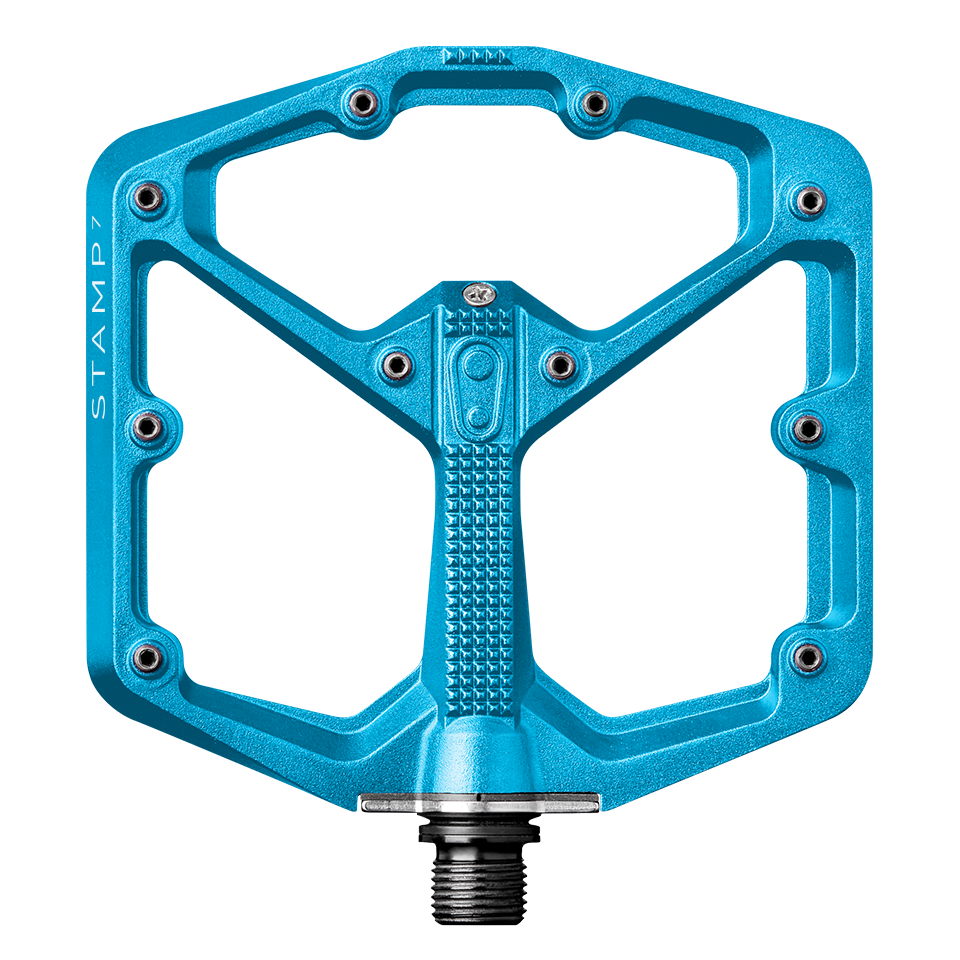 Crank Brothers Stamp 7 Alloy Pedals - S - Electric Blue