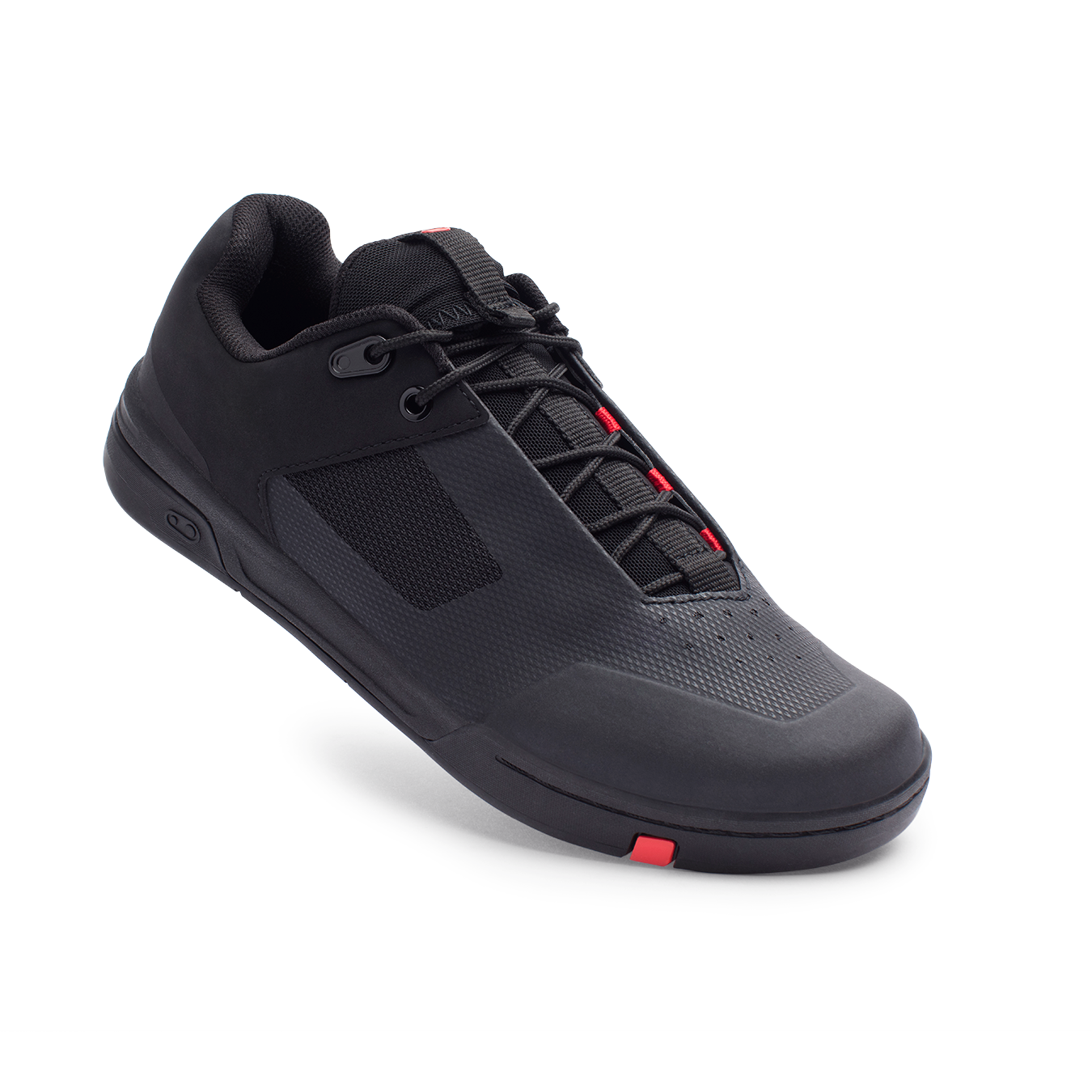Crank Brothers Stamp Lace Flat Shoes - US 12.5 - Black - Red