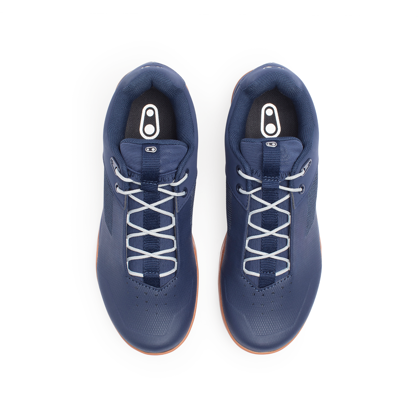 Crank Brothers Stamp Lace Flat Shoes - US 10.5 - Navy - Gum