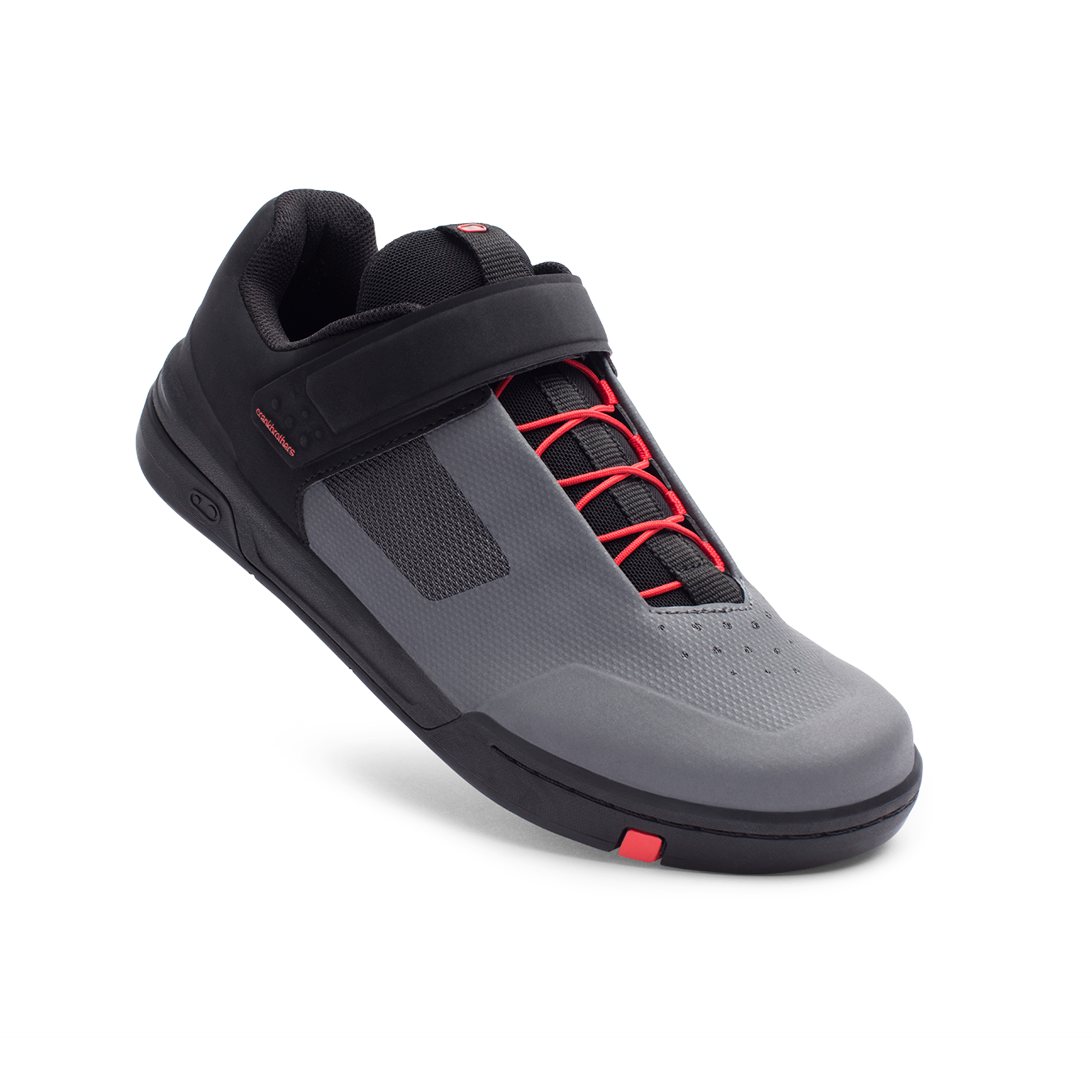 Crank Brothers Stamp Speedlace Flat Shoes - US 12.5 - Grey - Red