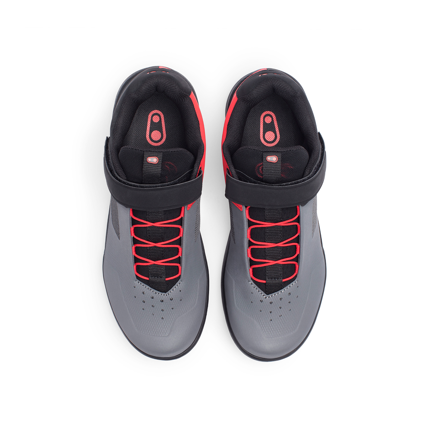 Crank Brothers Stamp Speedlace Flat Shoes - US 12.5 - Grey - Red