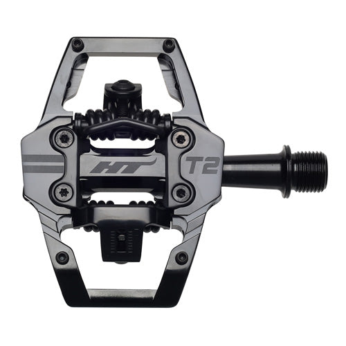 HT T2 Clip In Pedals - Standard - Stealth Black