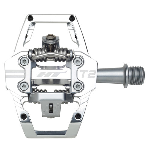 HT T2 Clip In Pedals - Standard - Silver