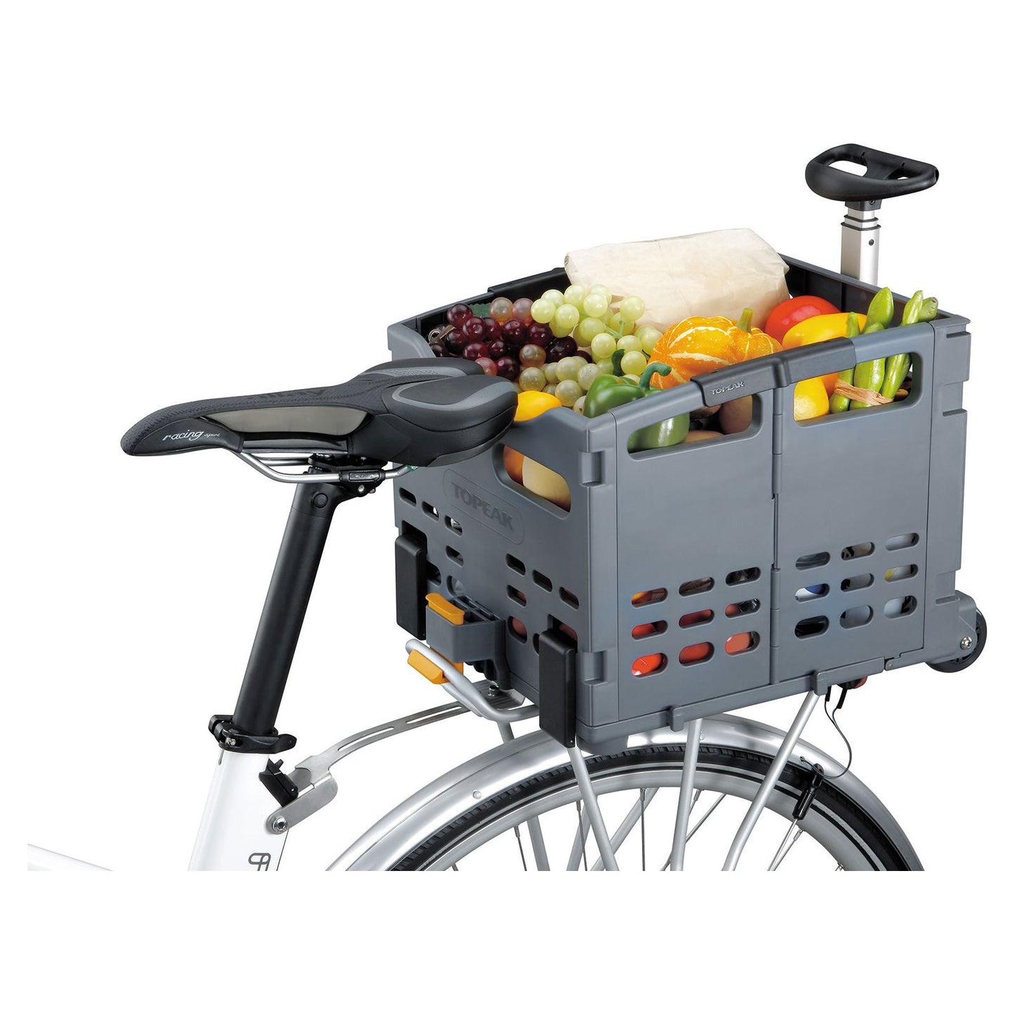 Topeak MTX Trolley Tote Folding Rear Basket - Black