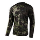 TLD Flowline Long Sleeve Jersey - L - Covert Army Green