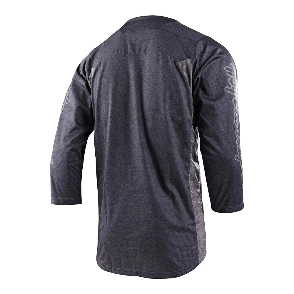 TLD Ruckus 3-4 Sleeve Jersey - M - Bars Grey - Grey Heather