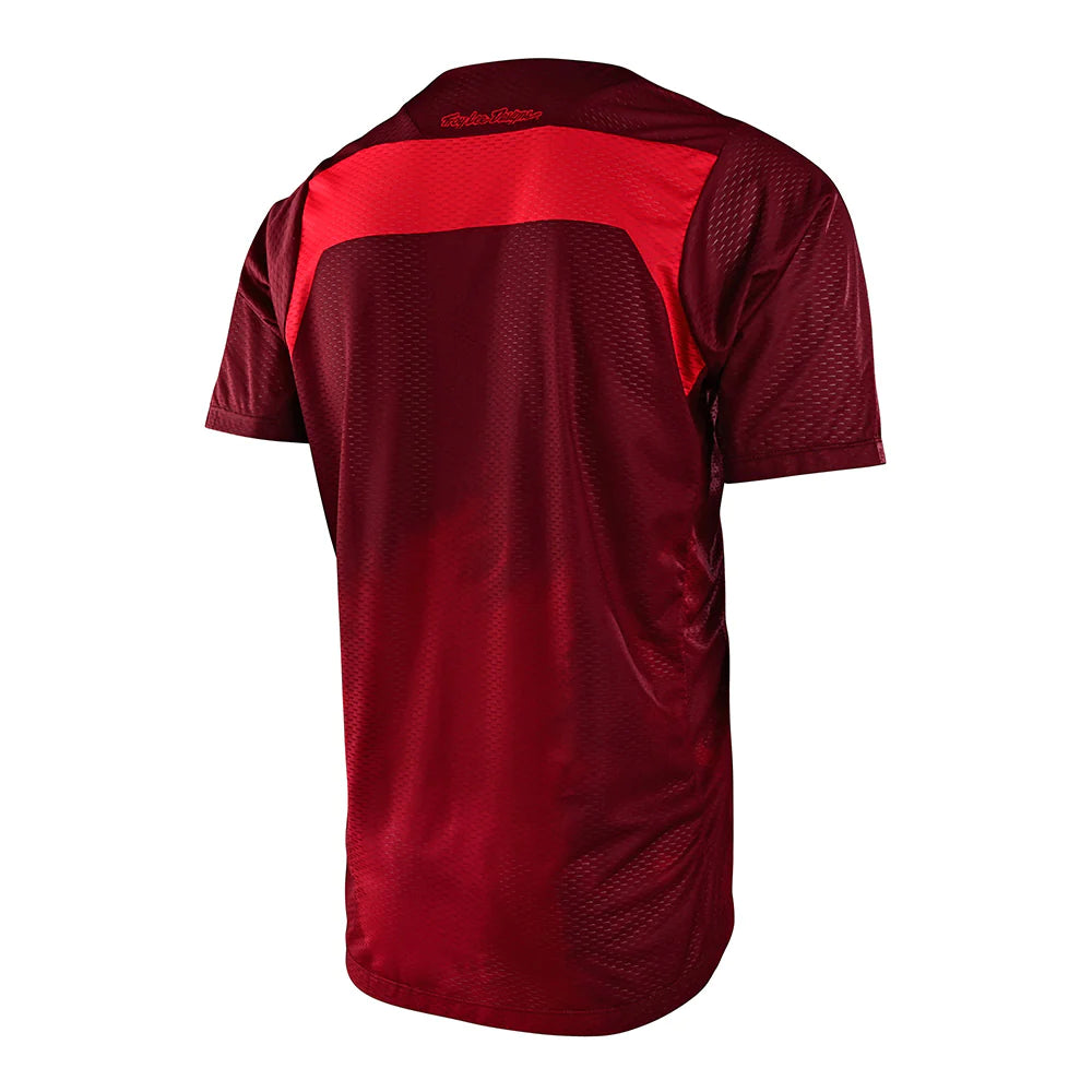 TLD Skyline Air Short Sleeve Jersey - L - Fades Wine