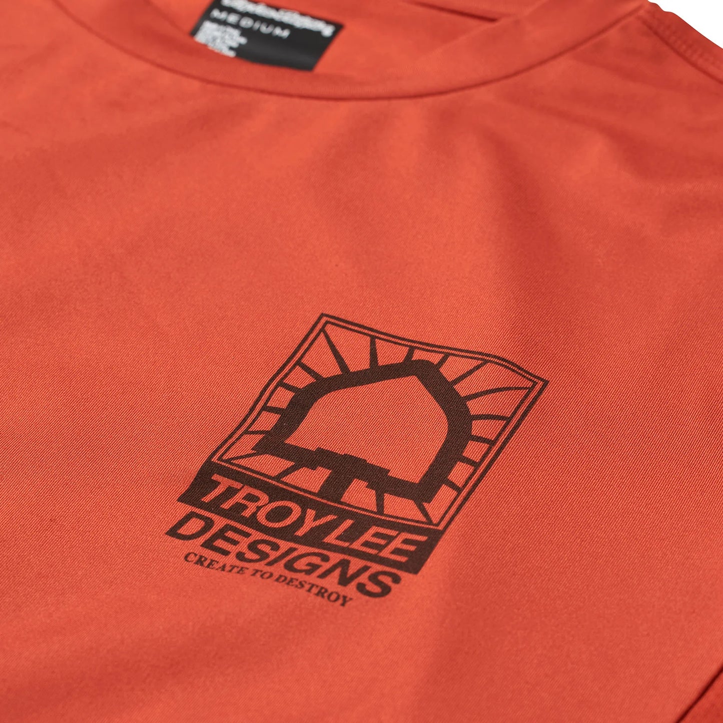 TLD Ruckus Long Sleeve Ride Tee - S - Create To Destroy Brick