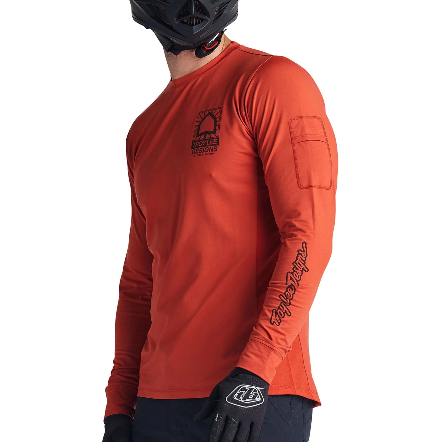 TLD Ruckus Long Sleeve Ride Tee - XL - Create To Destroy Brick