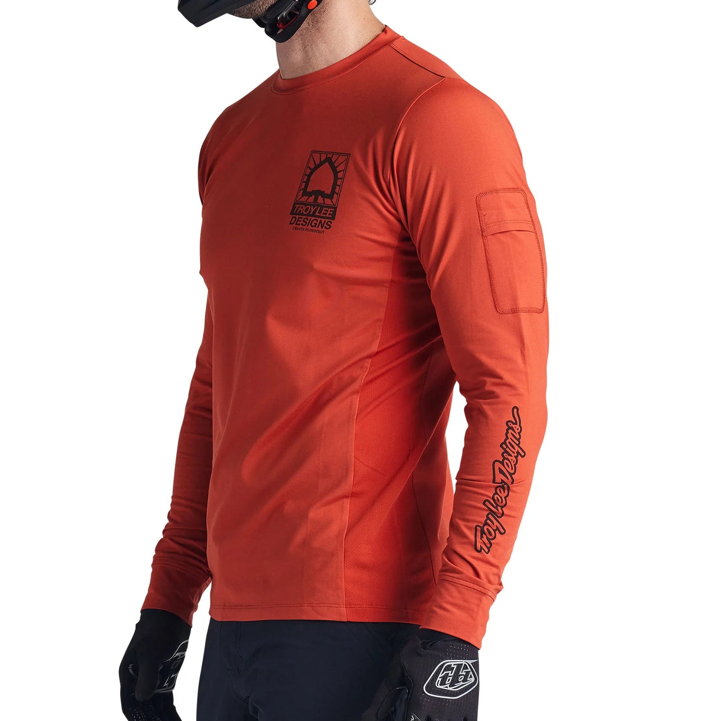 TLD Ruckus Long Sleeve Ride Tee - XL - Create To Destroy Brick