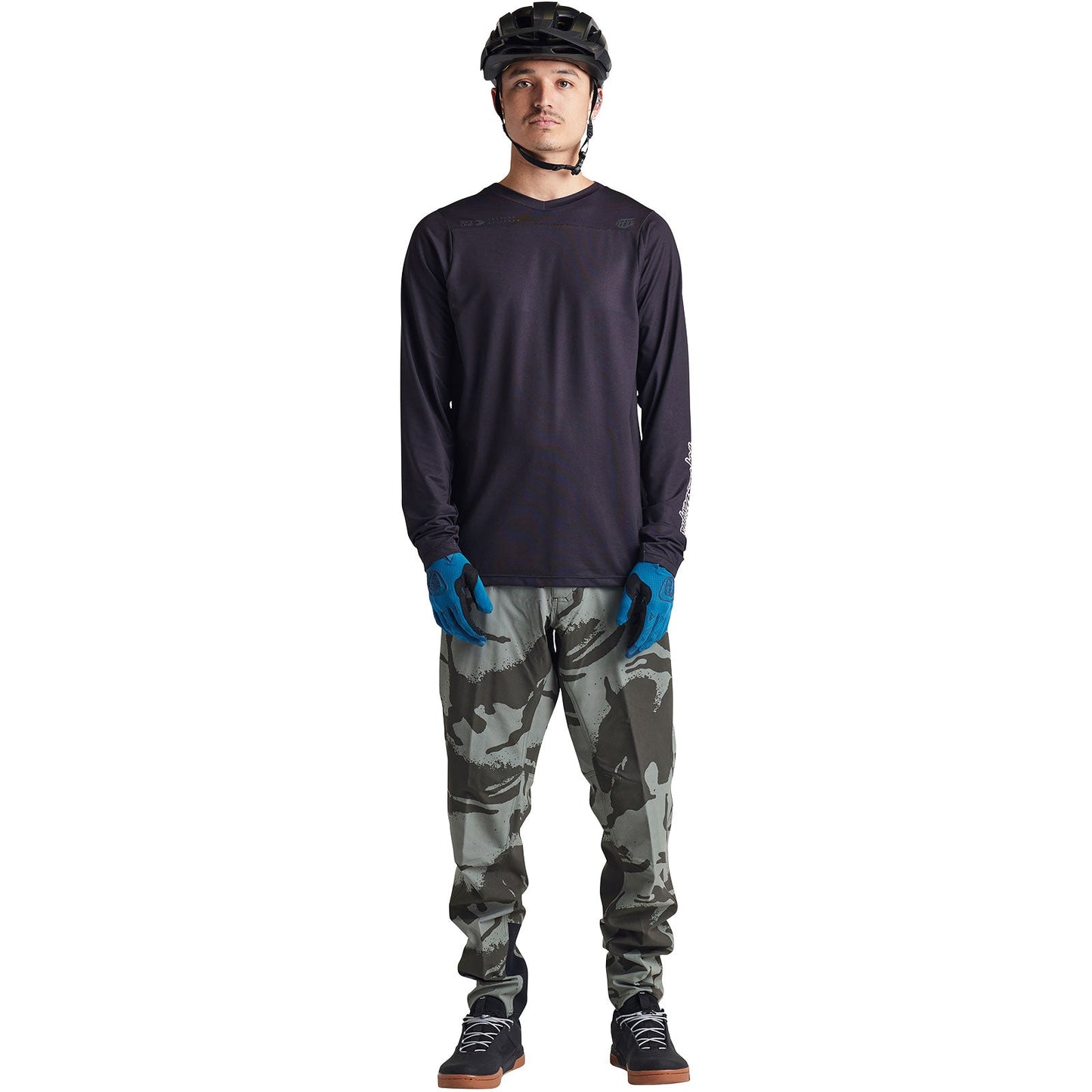 TLD Skyline Air Long Sleeve Jersey - XL - Mono Black