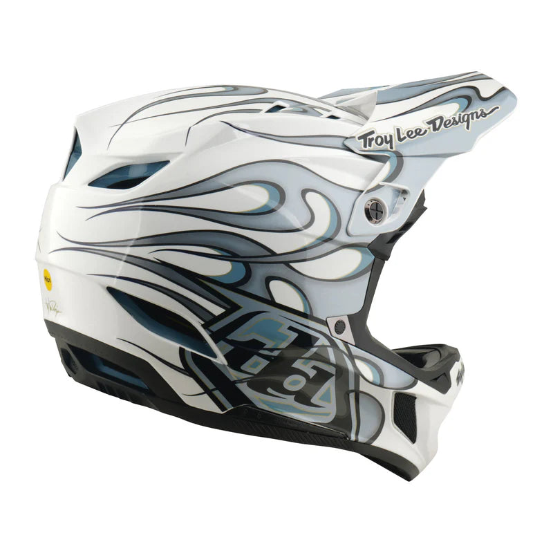 TLD D4 Composite Helmet - M/L - Torched White / Silver